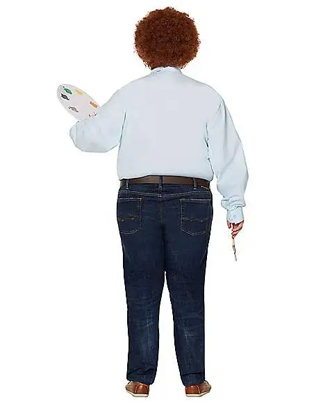 Spirit Halloween Adult Bob Ross Costume - Firefly - Image 4