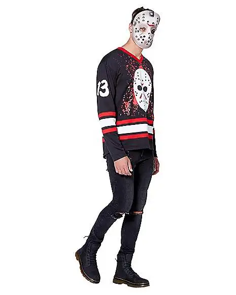 Spirit Halloween Jason Voorhees Hockey Jersey - Friday The 13th - Image 4