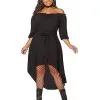 Spirit Halloween Adult Black Peasant Plus Size Dress