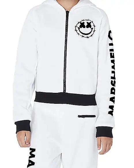 Spirit Halloween Kids Marshmello Logo Jumpsuit Costume - Image 2