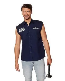 Spirit Halloween Adult Under The Hood Mechanic Vest