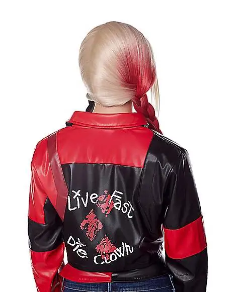 Spirit Halloween Adult Harley Quinn Moto Jacket β The Suicide Squad - Image 2