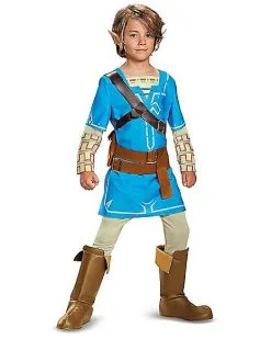 Spirit Halloween Kids Link Costume Deluxe - The Legend Of Zelda: Breath Of The Wild