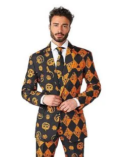 Spirit Halloween Adult Distressed Pumpkin Party Suit