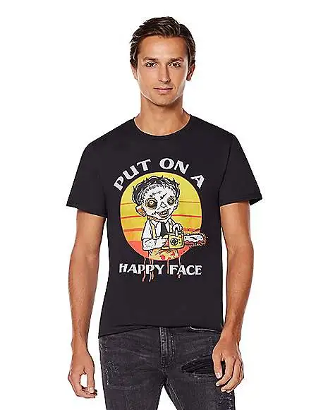 Spirit Halloween Happy Leatherface T Shirt - Texas Chainsaw Massacre