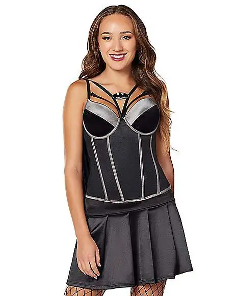 Spirit Halloween Adult Batman Corset With Cape - DC Comics