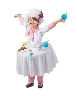 Spirit Halloween Kids Messy Baker Table Top Costume